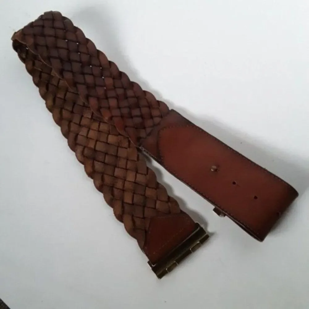 Woven Leather Belt size S